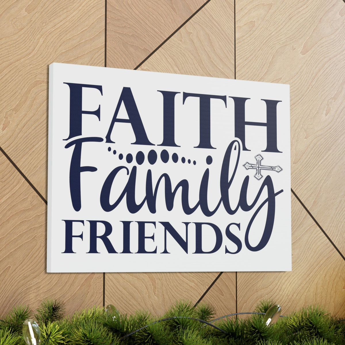 Scripture Walls Faith, Family, Friends Matthew 12:50 Christian Wall Art Print Ready to Hang Unframed-Express Your Love Gifts