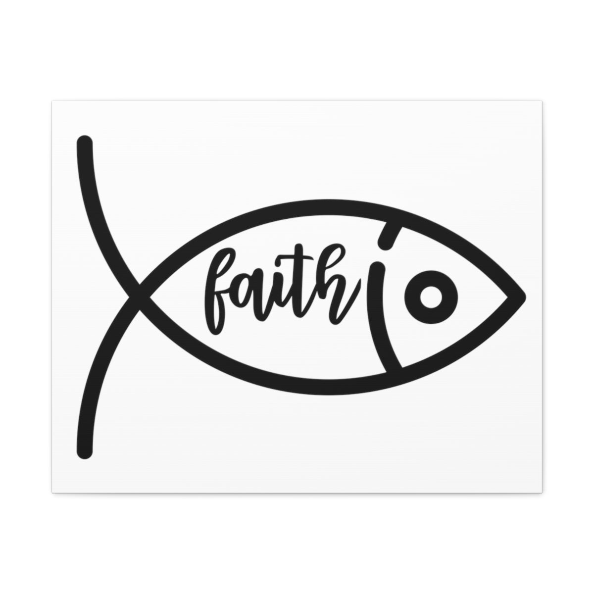 Scripture Walls Faith Fish Luke 8:22-25 hristian Wall Art Print Ready to Hang Unframed-Express Your Love Gifts