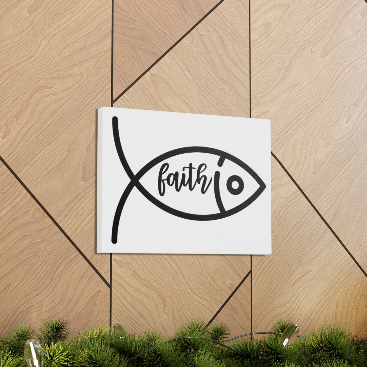 Scripture Walls Faith Fish Luke 8:22-25 hristian Wall Art Print Ready to Hang Unframed-Express Your Love Gifts