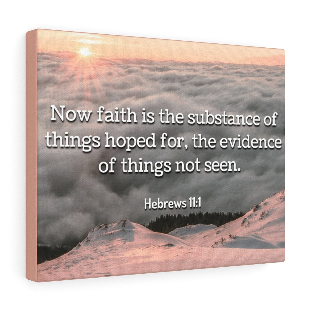 Scripture Walls Faith Hebrews 11:1 Bible Verse Canvas Christian Wall Art Ready to Hang Unframed-Express Your Love Gifts