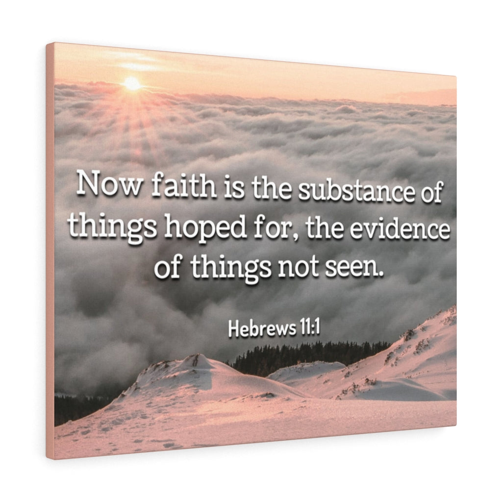 Scripture Walls Faith Hebrews 11:1 Bible Verse Canvas Christian Wall Art Ready to Hang Unframed-Express Your Love Gifts