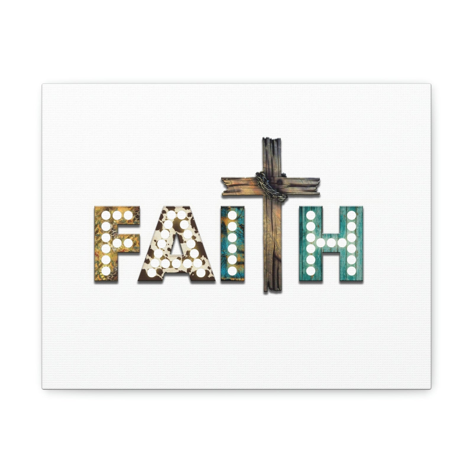Scripture Walls Faith Hebrews 11:1 Cross Lights Christian Wall Art Bible Verse Print Ready to Hang Unframed-Express Your Love Gifts