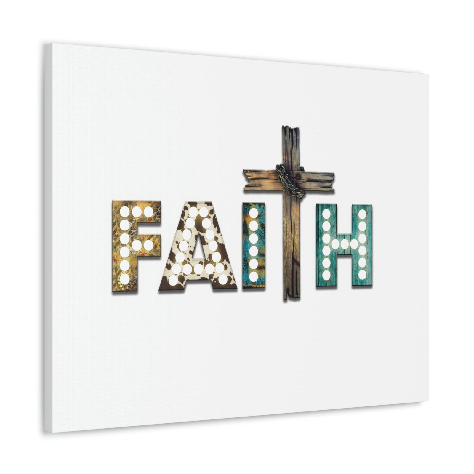 Scripture Walls Faith Hebrews 11:1 Cross Lights Christian Wall Art Bible Verse Print Ready to Hang Unframed-Express Your Love Gifts