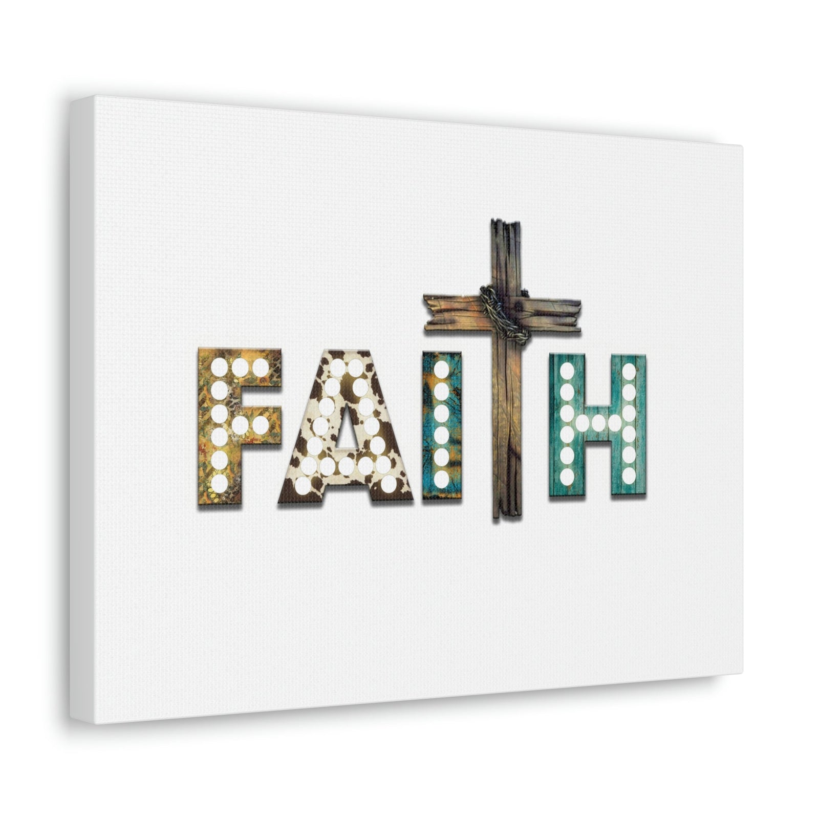 Scripture Walls Faith Hebrews 11:1 Cross Lights Christian Wall Art Bible Verse Print Ready to Hang Unframed-Express Your Love Gifts
