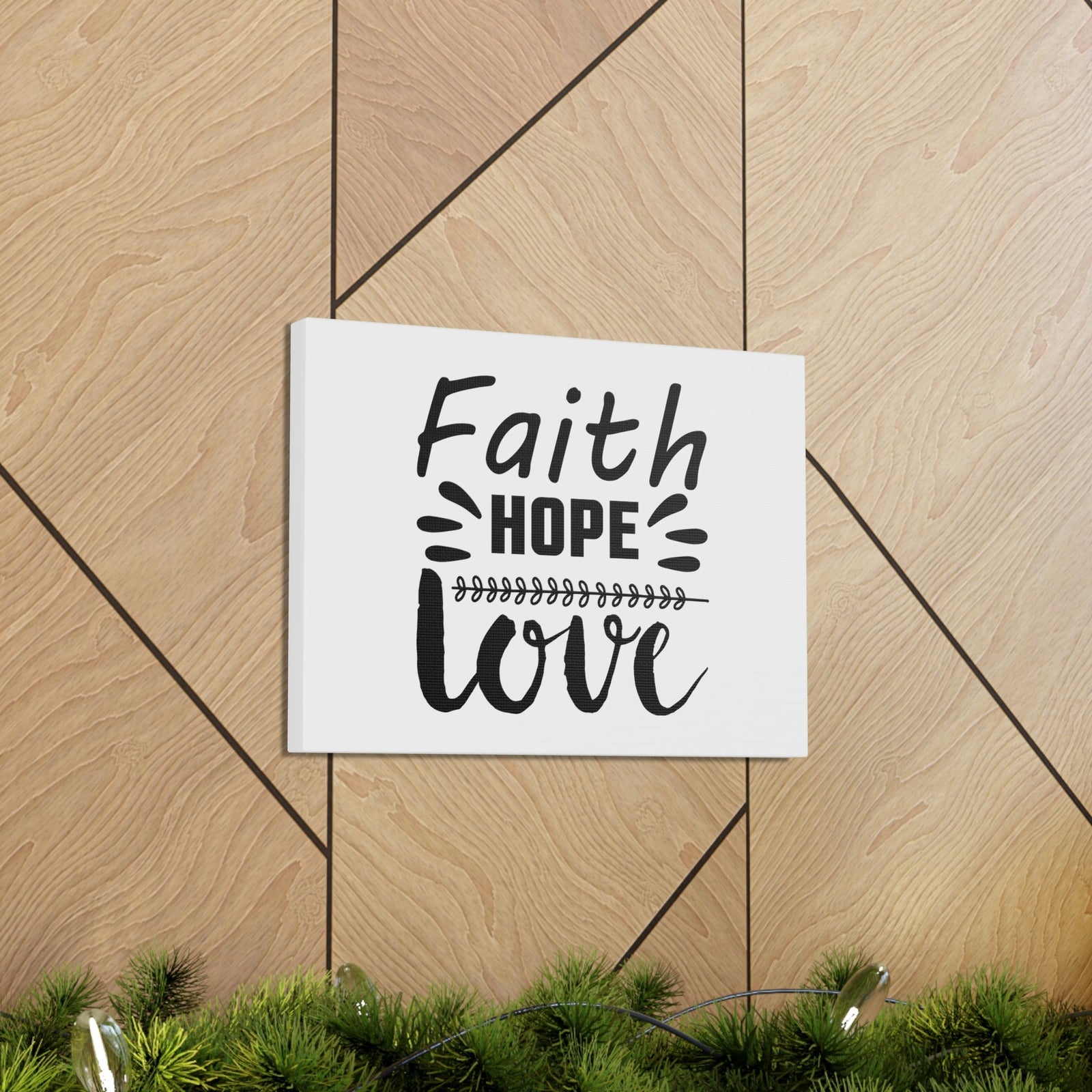 Scripture Walls Faith, Hope, And Love 1 Corinthians 13:13 Christian Wall Art Bible Verse Print Ready to Hang Unframed-Express Your Love Gifts