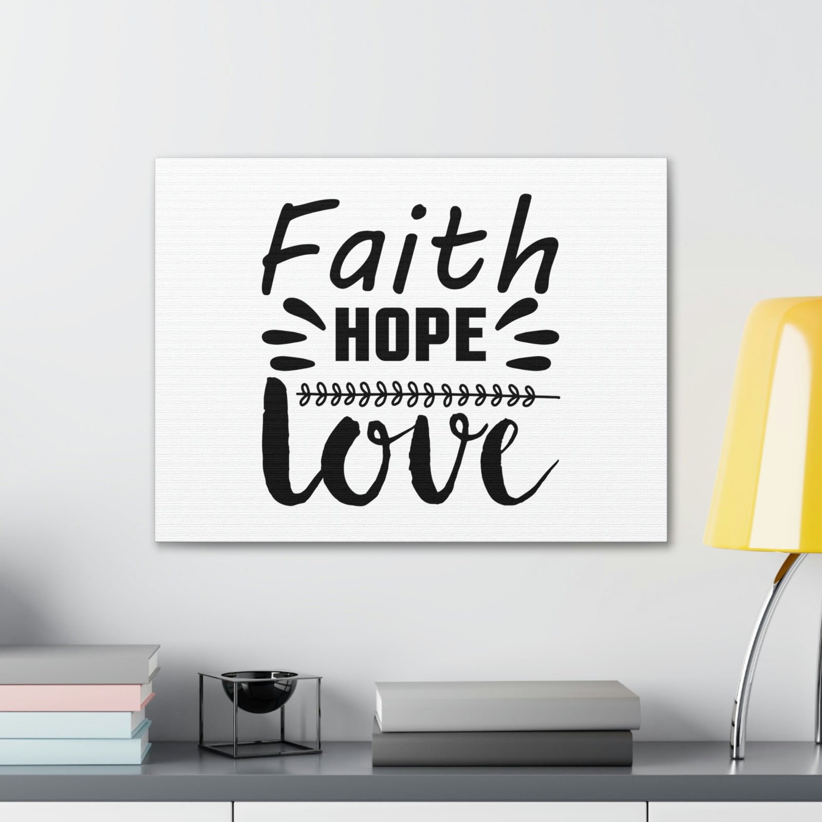 Scripture Walls Faith, Hope, And Love 1 Corinthians 13:13 Christian Wall Art Bible Verse Print Ready to Hang Unframed-Express Your Love Gifts