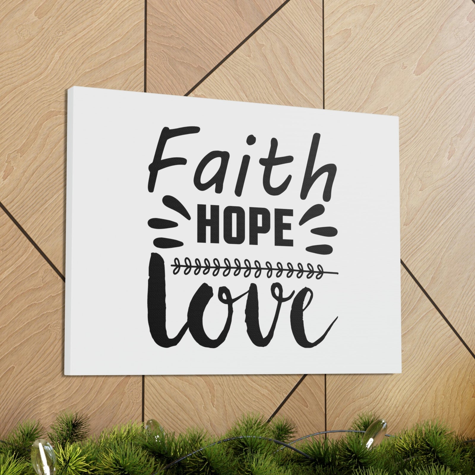 Scripture Walls Faith, Hope, And Love 1 Corinthians 13:13 Christian Wall Art Bible Verse Print Ready to Hang Unframed-Express Your Love Gifts