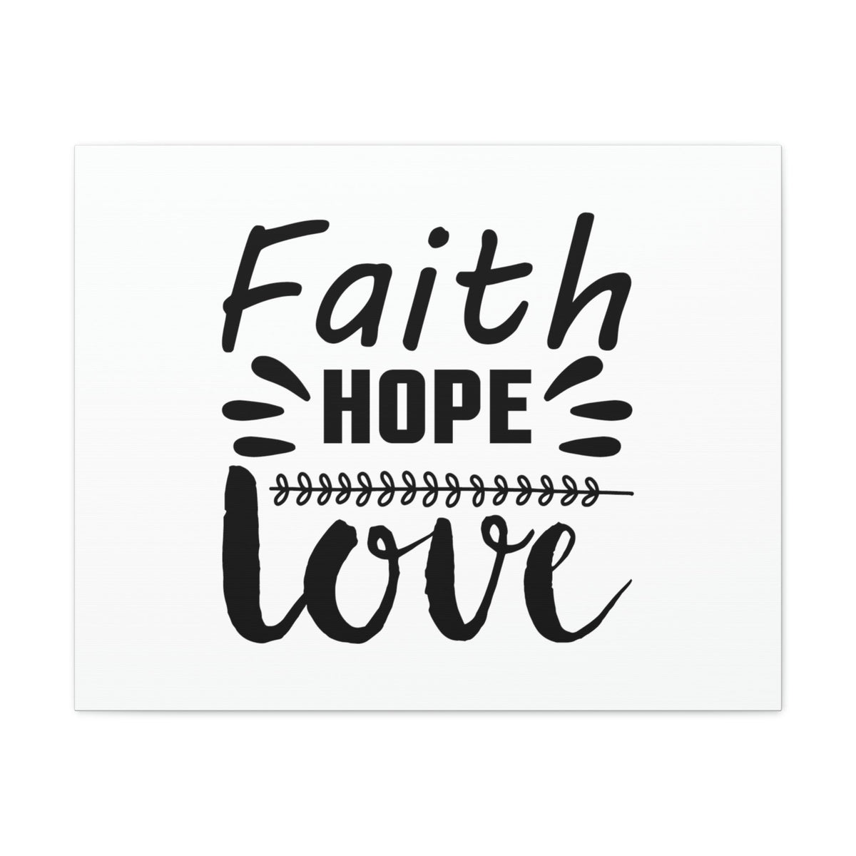 Scripture Walls Faith, Hope, And Love 1 Corinthians 13:13 Christian Wall Art Bible Verse Print Ready to Hang Unframed-Express Your Love Gifts