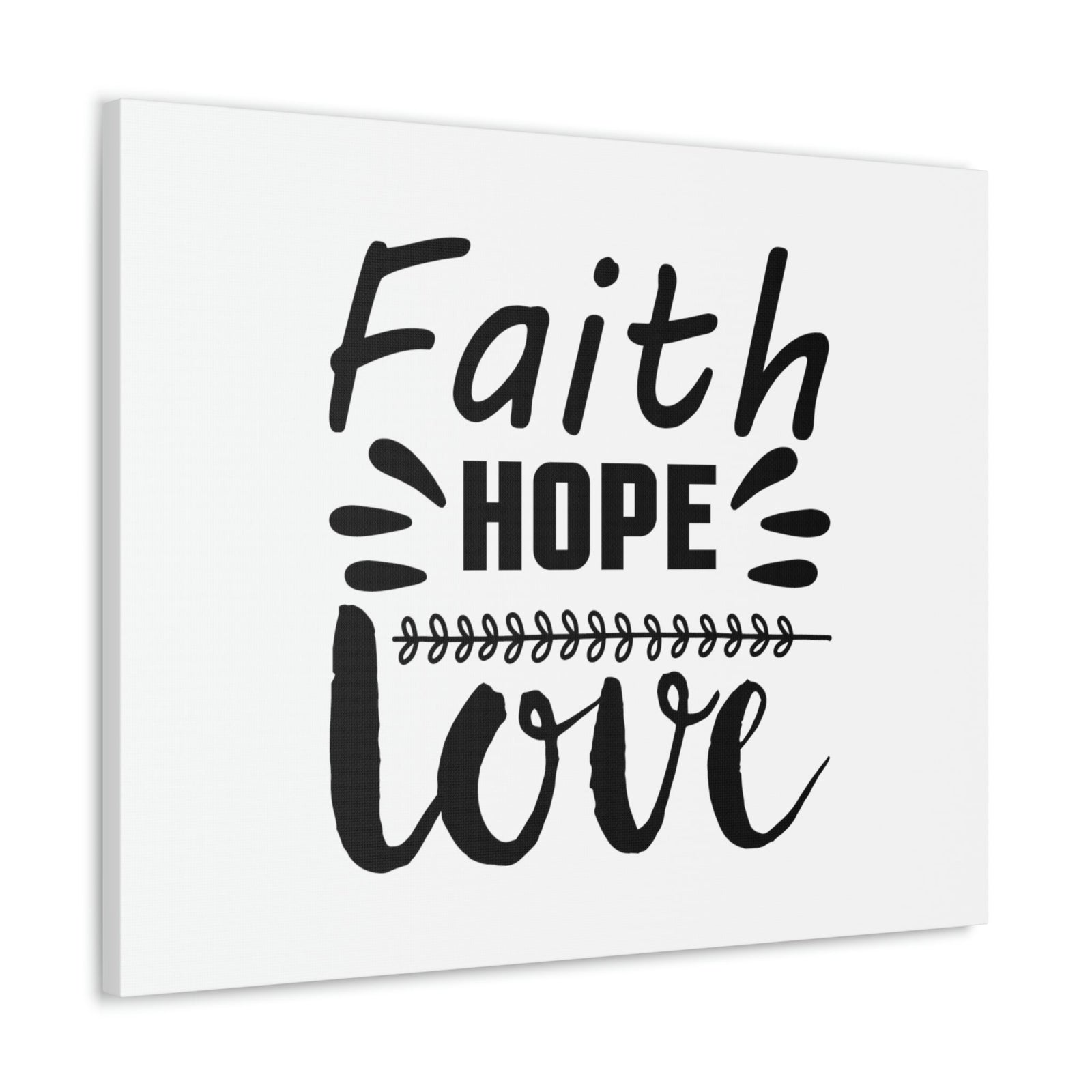 Scripture Walls Faith, Hope, And Love 1 Corinthians 13:13 Christian Wall Art Bible Verse Print Ready to Hang Unframed-Express Your Love Gifts