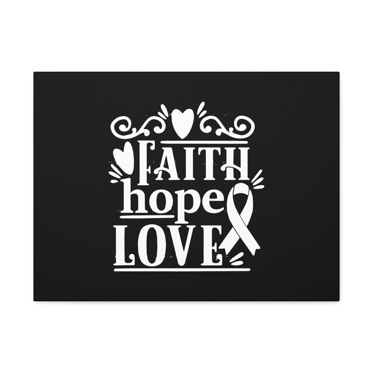 Scripture Walls Faith, Hope And Love 1 Corinthians 13:13 Ribbon & Heart Christian Wall Art Bible Verse Print Ready to Hang Unframed-Express Your Love Gifts