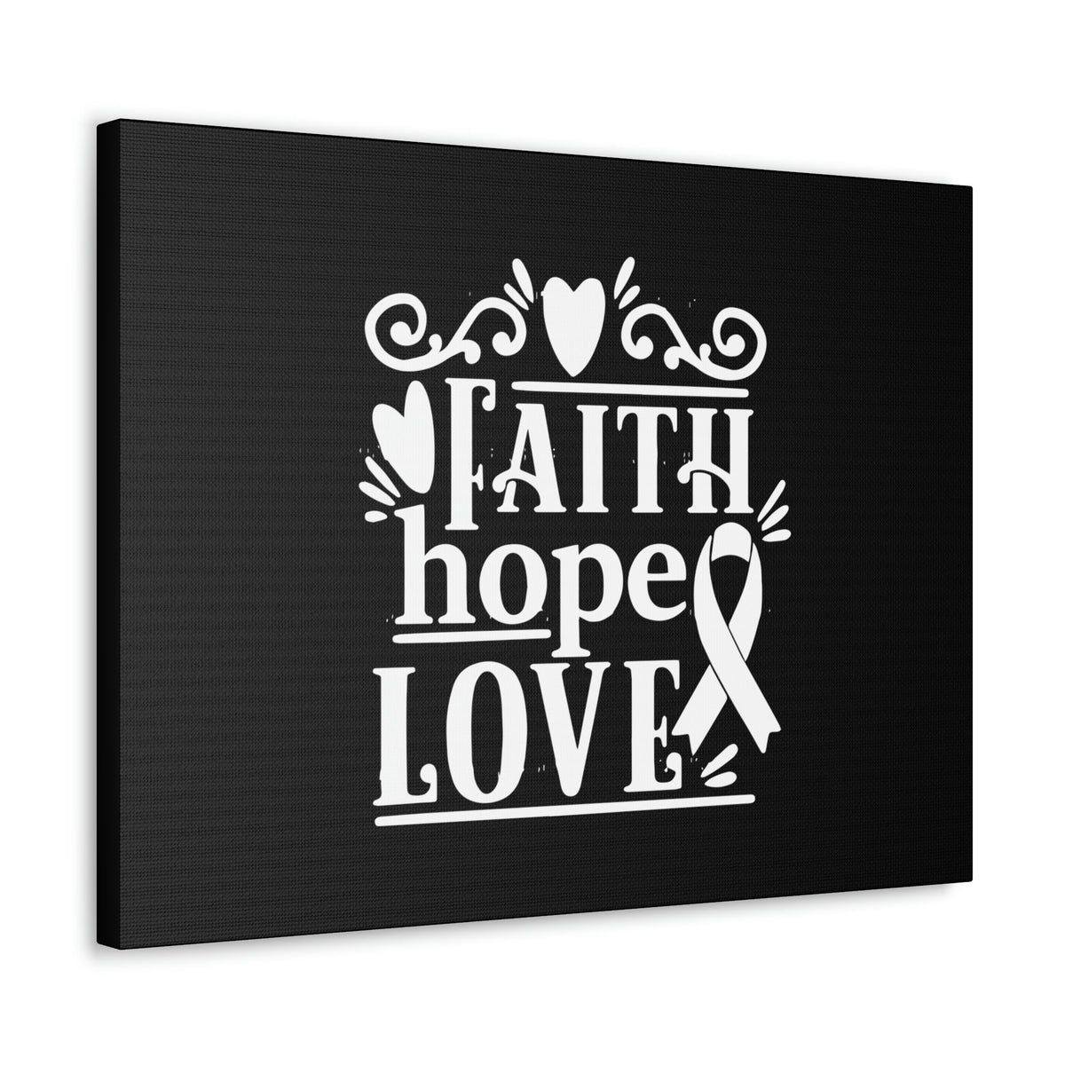Scripture Walls Faith, Hope And Love 1 Corinthians 13:13 Ribbon & Heart Christian Wall Art Bible Verse Print Ready to Hang Unframed-Express Your Love Gifts