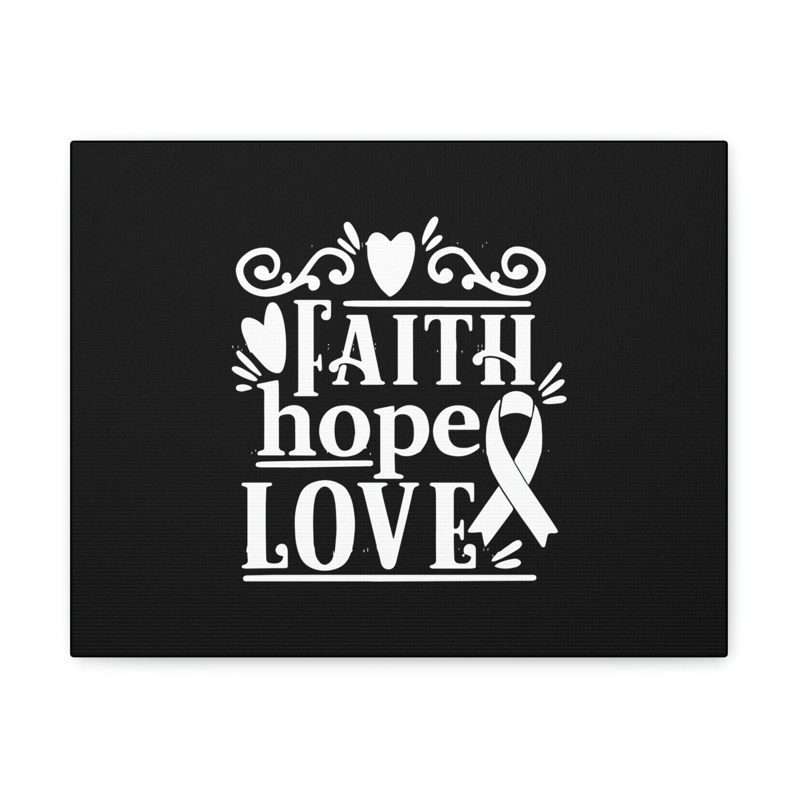 Scripture Walls Faith, Hope And Love 1 Corinthians 13:13 Ribbon & Heart Christian Wall Art Bible Verse Print Ready to Hang Unframed-Express Your Love Gifts