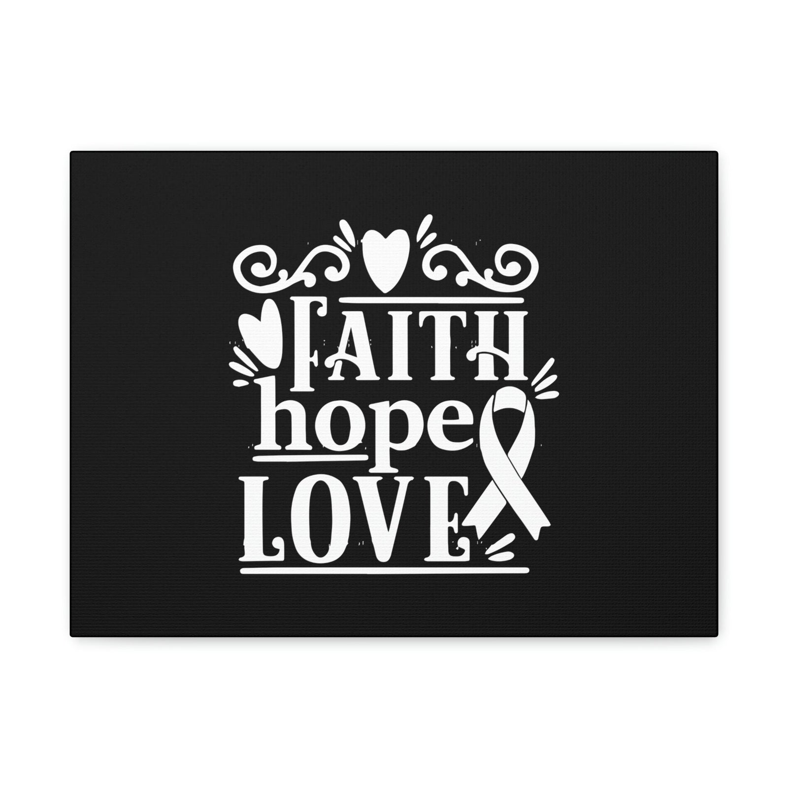 Scripture Walls Faith, Hope And Love 1 Corinthians 13:13 Ribbon & Heart Christian Wall Art Bible Verse Print Ready to Hang Unframed-Express Your Love Gifts