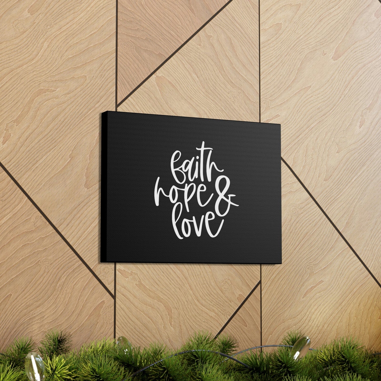 Scripture Walls Faith, Hope And Love 1 Corinthians 13:13 White Christian Wall Art Bible Verse Print Ready to Hang Unframed-Express Your Love Gifts