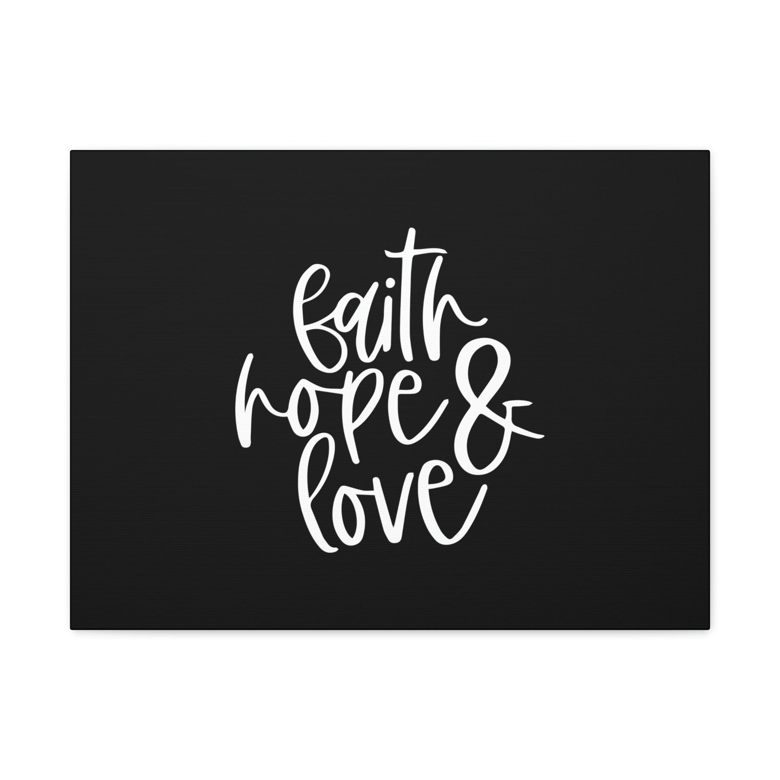 Scripture Walls Faith, Hope And Love 1 Corinthians 13:13 White Christian Wall Art Bible Verse Print Ready to Hang Unframed-Express Your Love Gifts