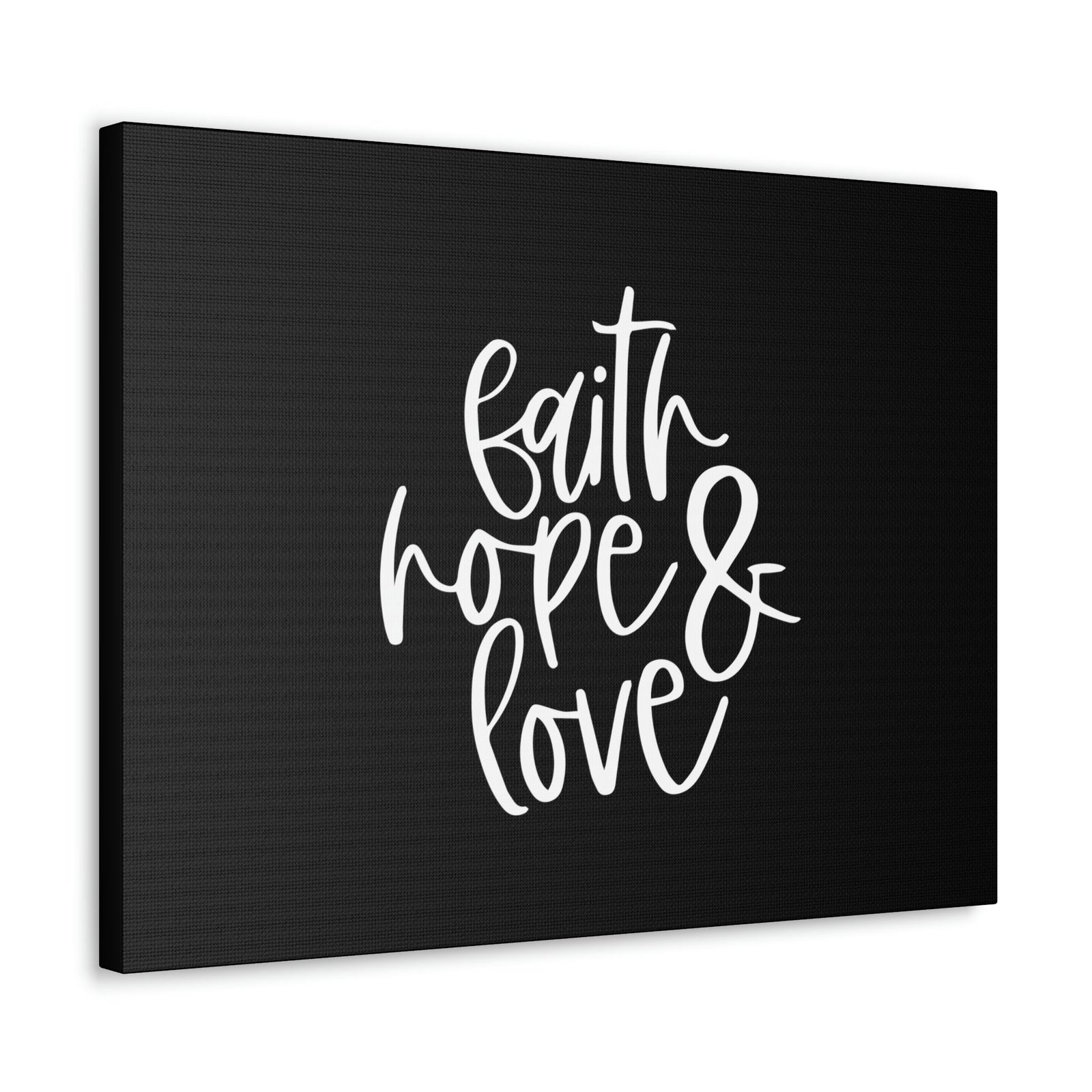 Scripture Walls Faith, Hope And Love 1 Corinthians 13:13 White Christian Wall Art Bible Verse Print Ready to Hang Unframed-Express Your Love Gifts