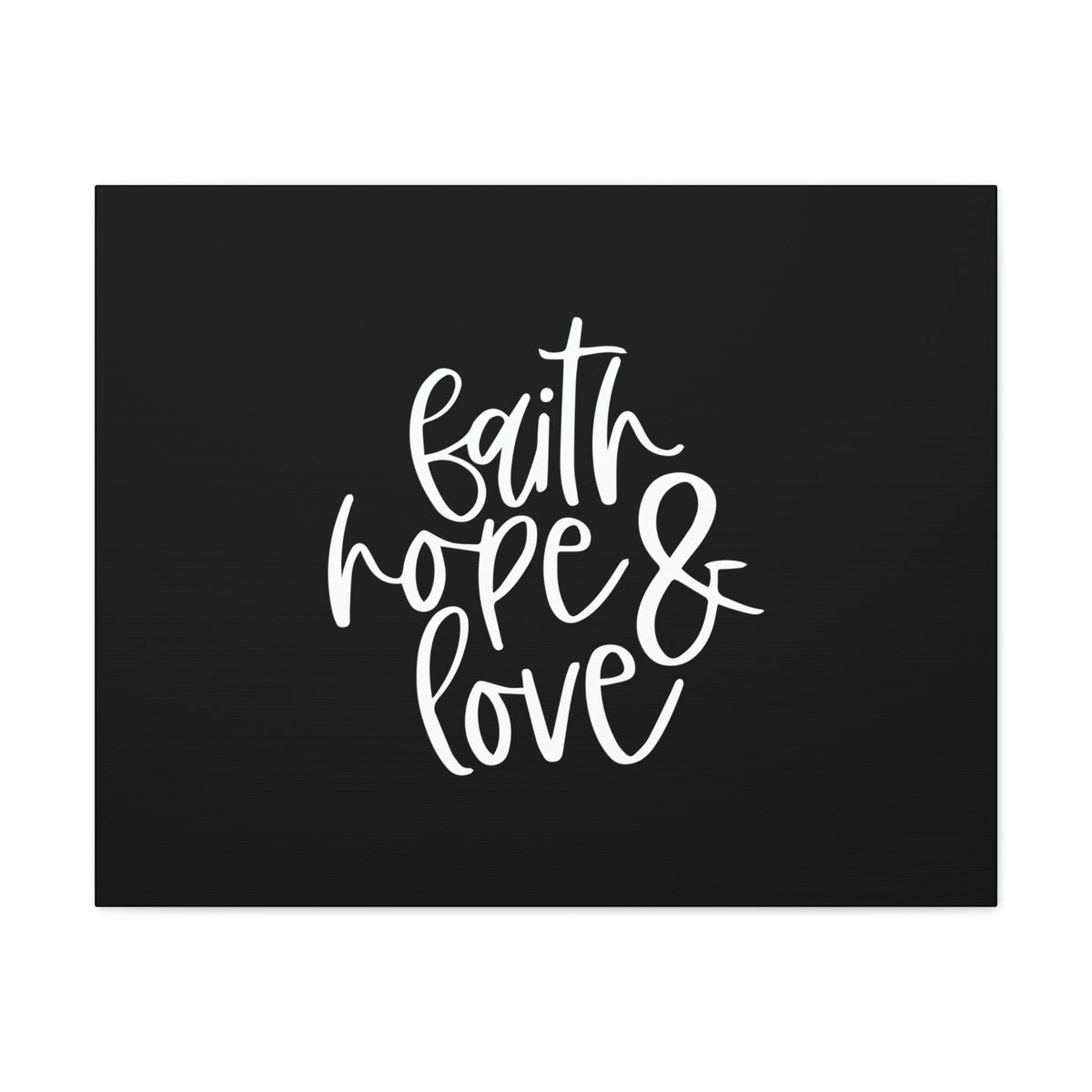 Scripture Walls Faith, Hope And Love 1 Corinthians 13:13 White Christian Wall Art Bible Verse Print Ready to Hang Unframed-Express Your Love Gifts