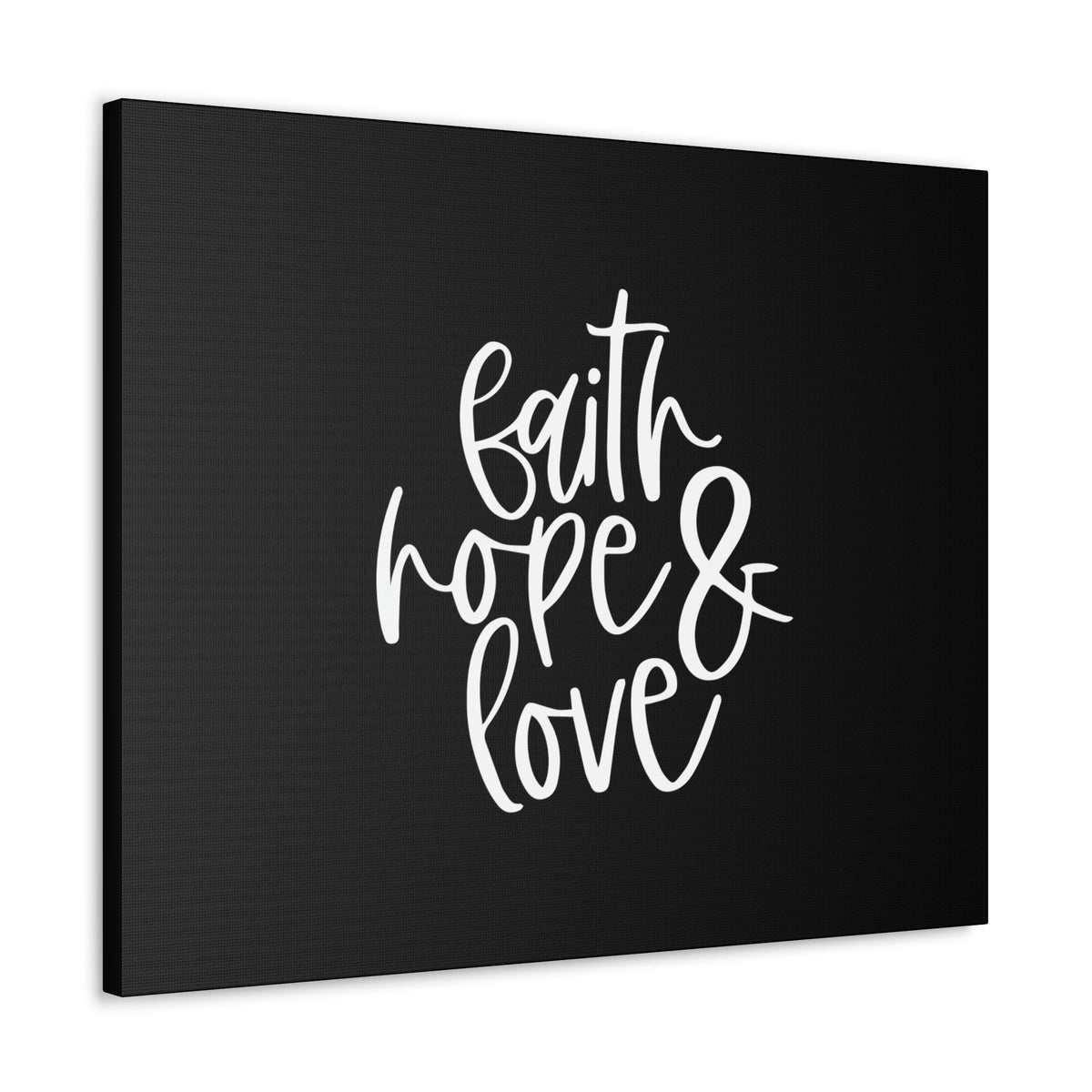 Scripture Walls Faith, Hope And Love 1 Corinthians 13:13 White Christian Wall Art Bible Verse Print Ready to Hang Unframed-Express Your Love Gifts