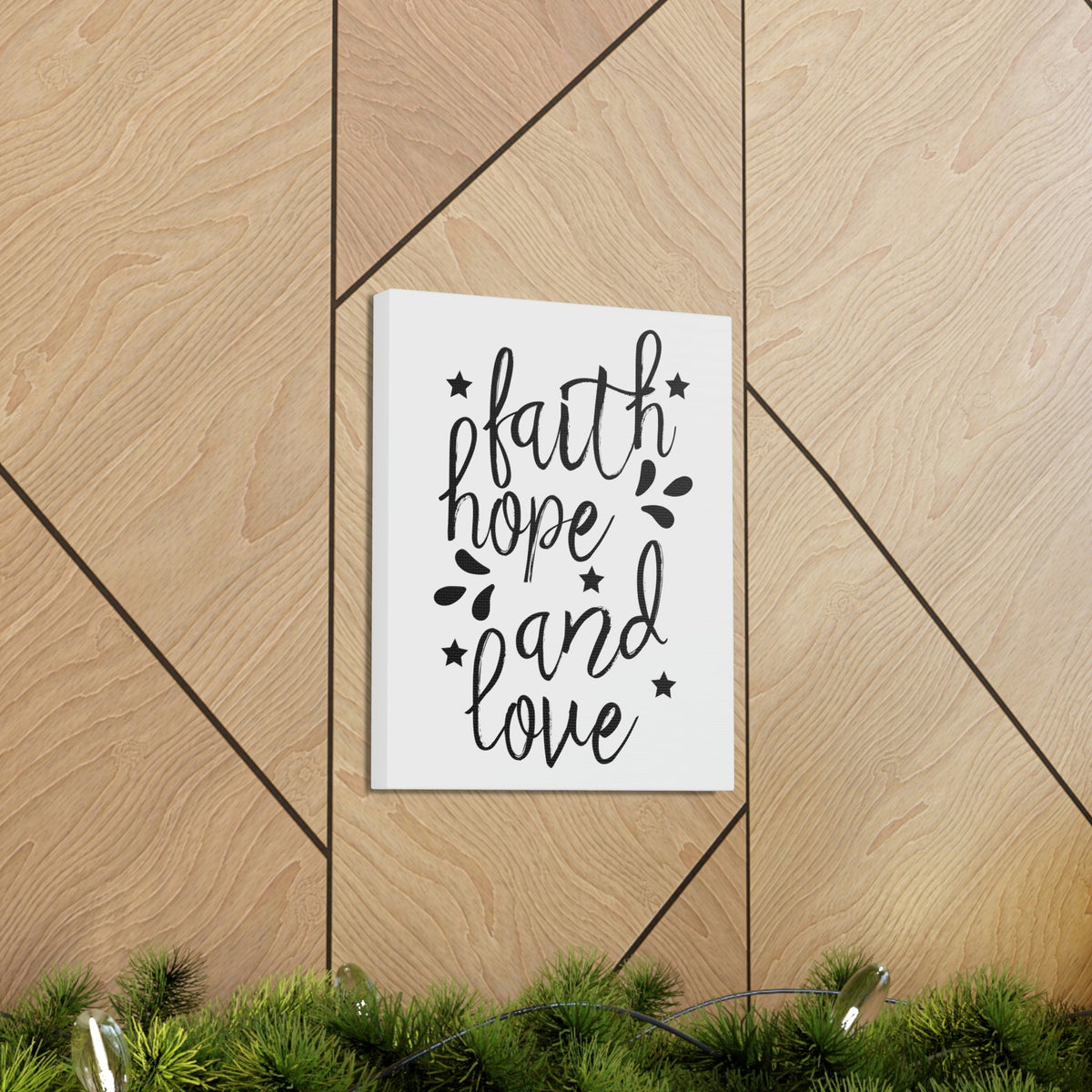Scripture Walls Faith Hope And Love 1 Corinthians 13:7 Christian Wall Art Print Ready to Hang Unframed-Express Your Love Gifts