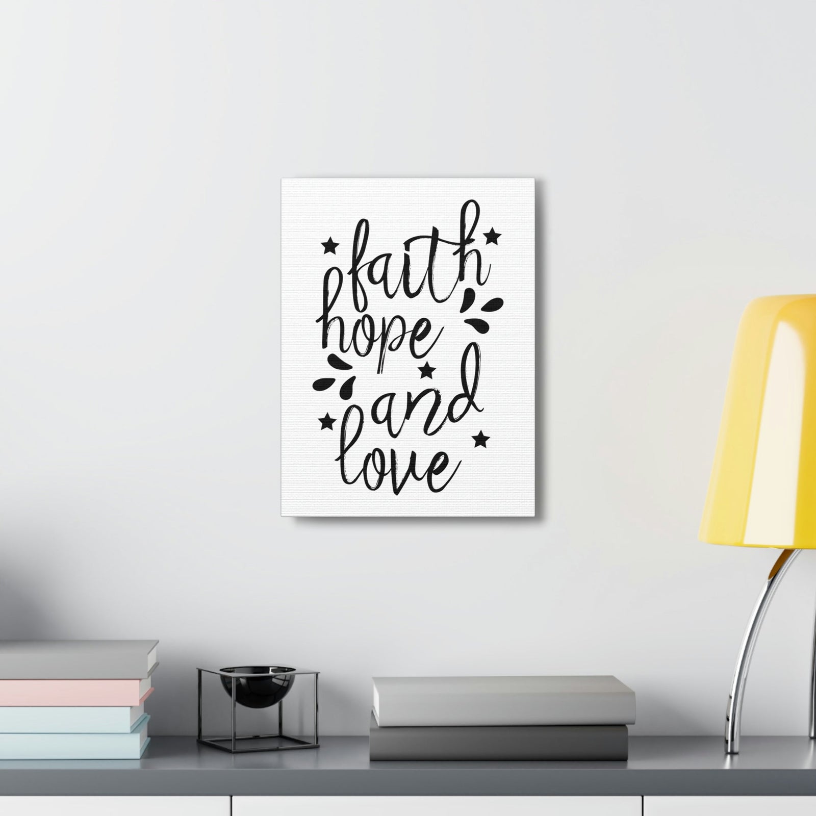 Scripture Walls Faith Hope And Love 1 Corinthians 13:7 Christian Wall Art Print Ready to Hang Unframed-Express Your Love Gifts