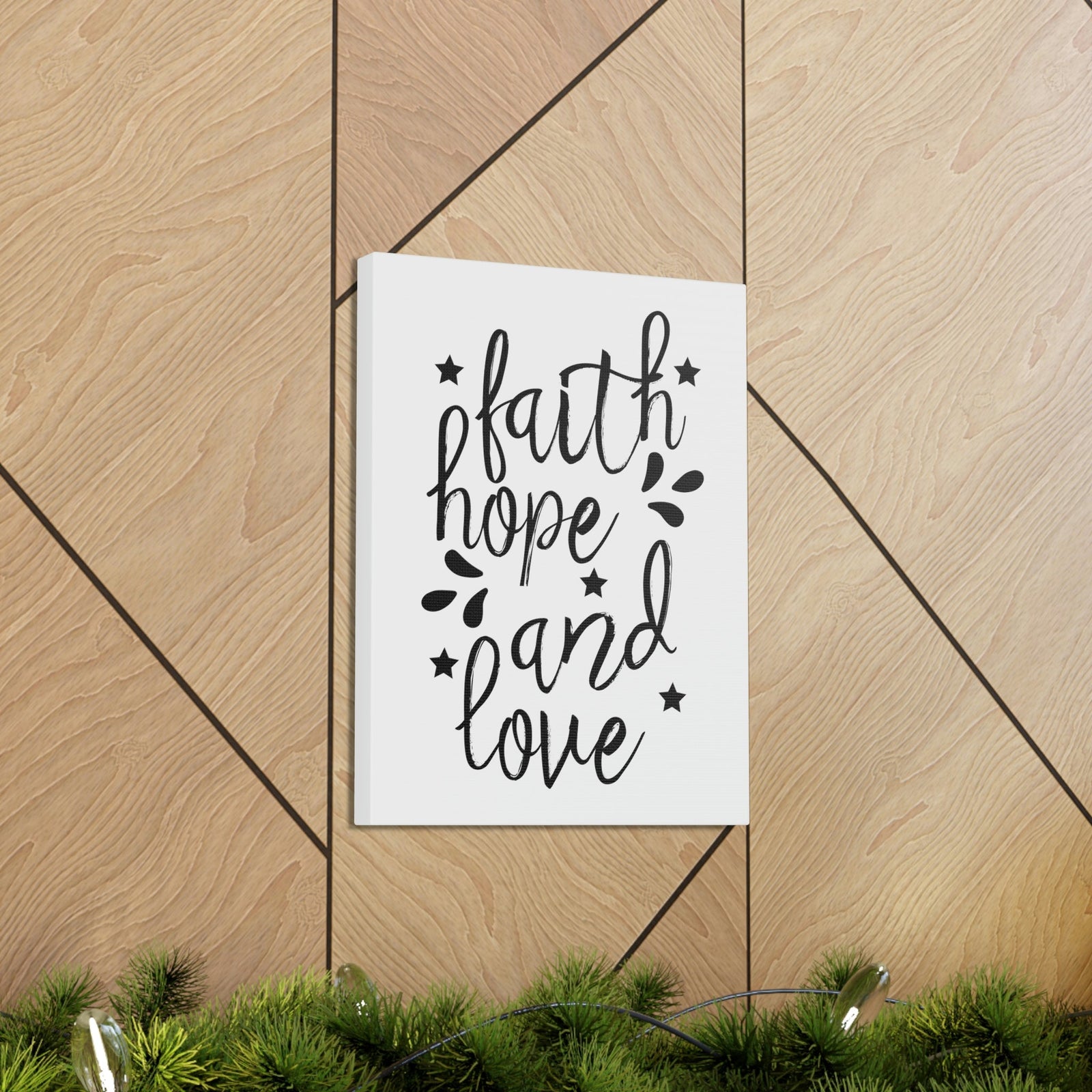 Scripture Walls Faith Hope And Love 1 Corinthians 13:7 Christian Wall Art Print Ready to Hang Unframed-Express Your Love Gifts