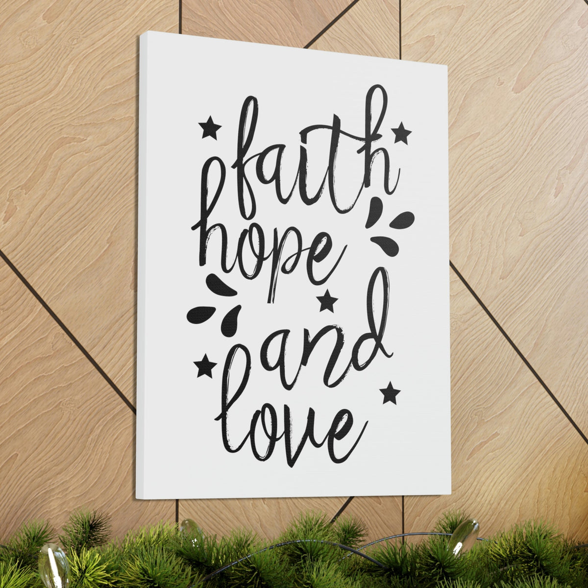 Scripture Walls Faith Hope And Love 1 Corinthians 13:7 Christian Wall Art Print Ready to Hang Unframed-Express Your Love Gifts