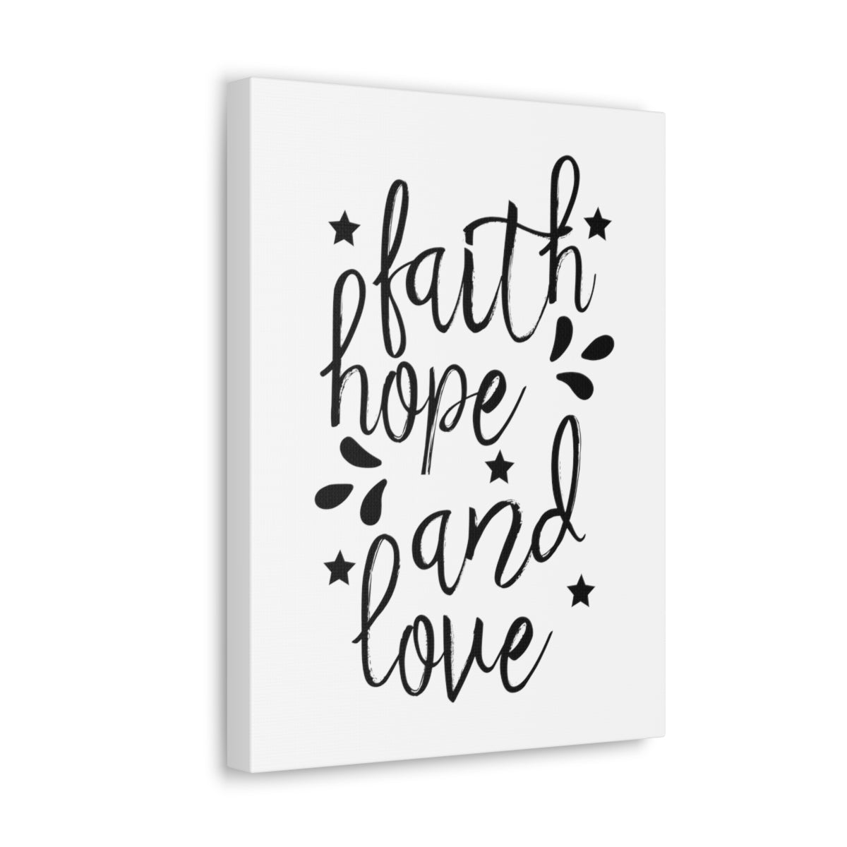 Scripture Walls Faith Hope And Love Ephesians 3:17 Christian Wall Art Print Ready to Hang Unframed-Express Your Love Gifts