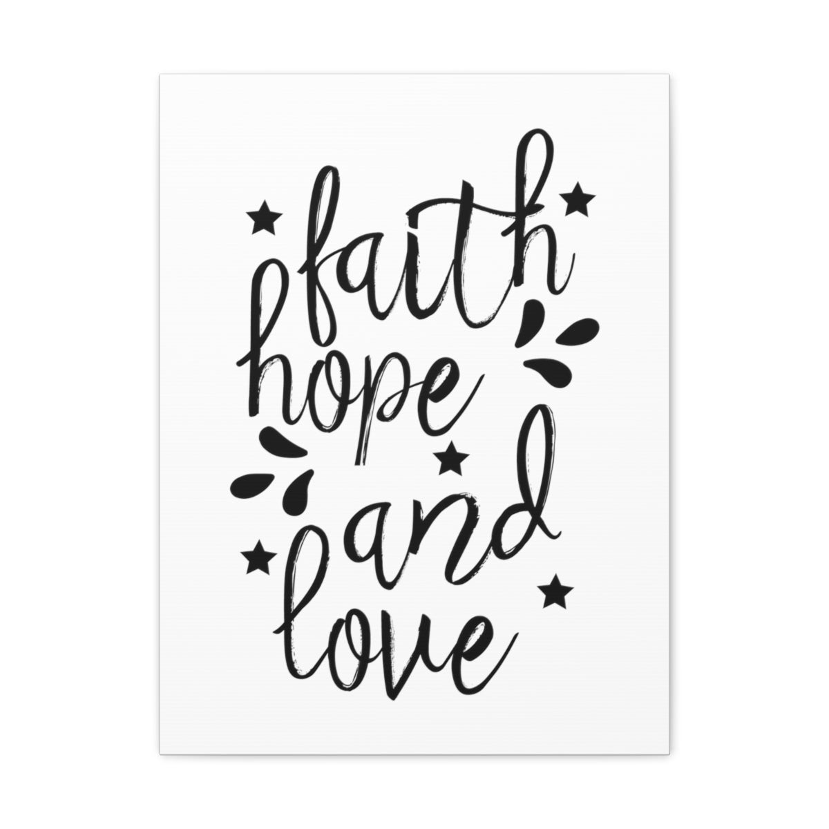 Scripture Walls Faith Hope And Love Ephesians 3:17 Christian Wall Art Print Ready to Hang Unframed-Express Your Love Gifts