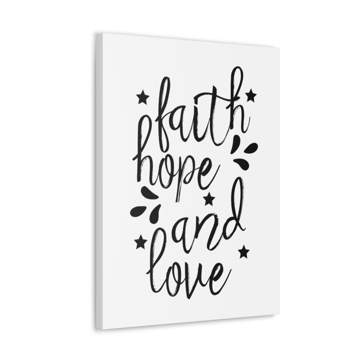 Scripture Walls Faith Hope And Love Ephesians 3:17 Christian Wall Art Print Ready to Hang Unframed-Express Your Love Gifts