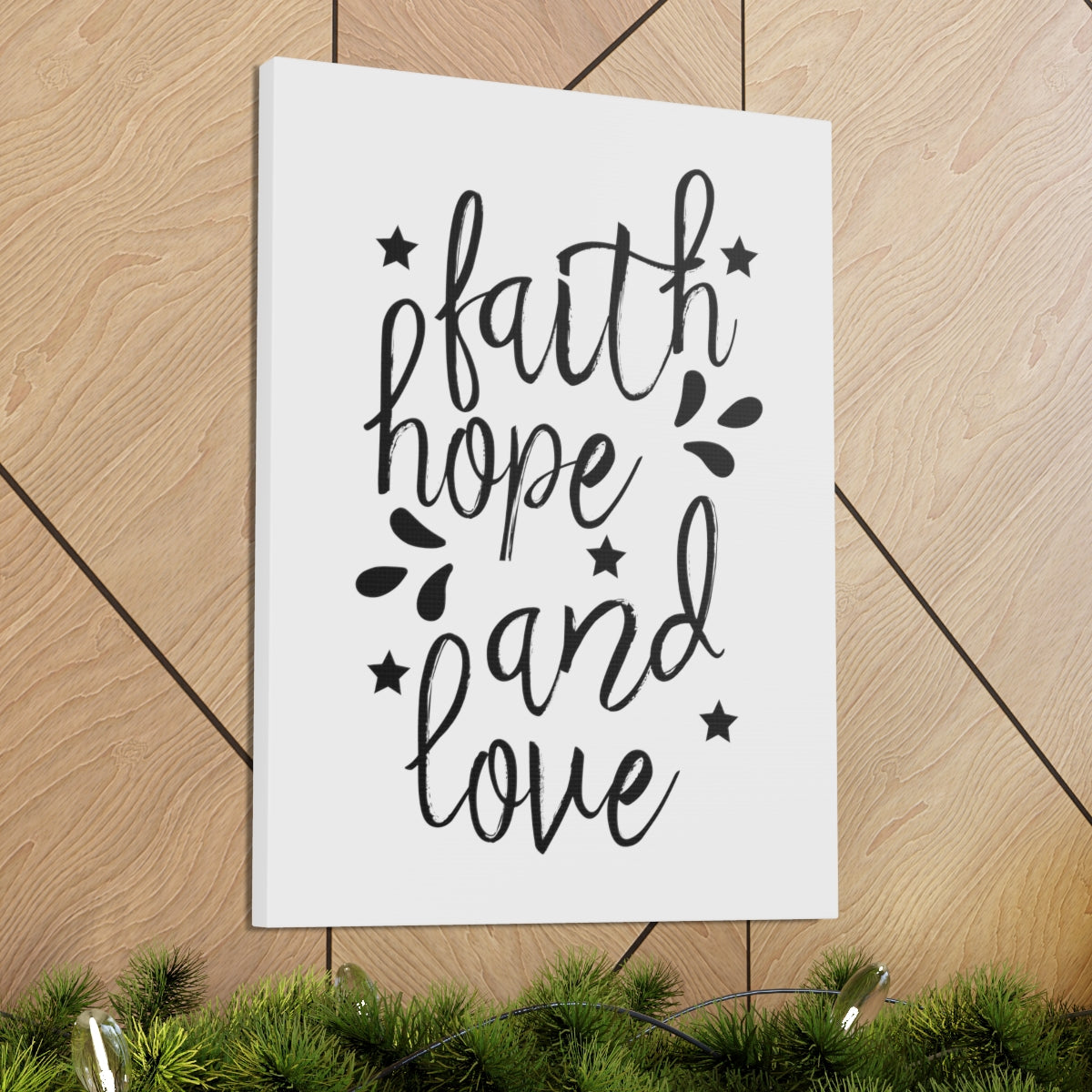 Scripture Walls Faith Hope And Love Ephesians 3:17 Christian Wall Art Print Ready to Hang Unframed-Express Your Love Gifts