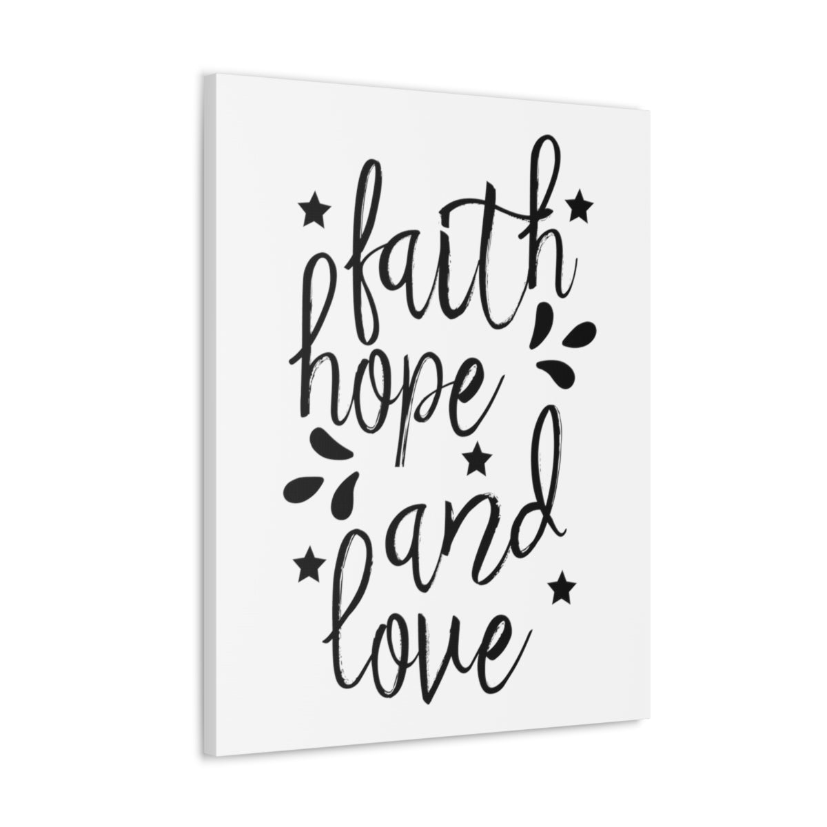 Scripture Walls Faith Hope And Love Ephesians 3:17 Christian Wall Art Print Ready to Hang Unframed-Express Your Love Gifts