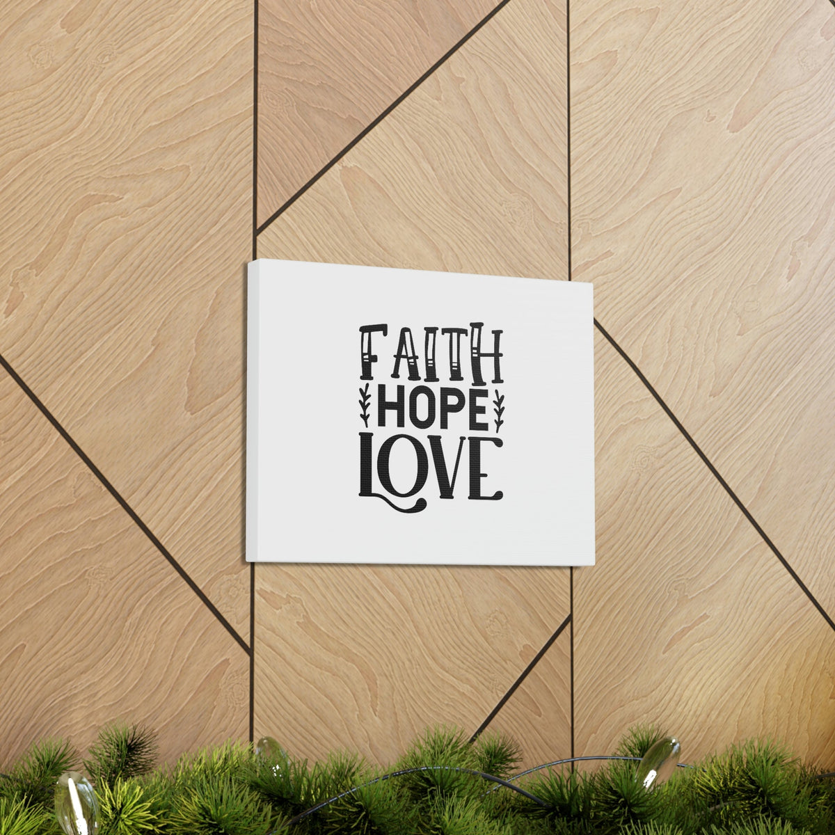 Scripture Walls Faith, Hope, Love 1 Corinthians 13:13 Christian Wall Art Bible Verse Print Ready to Hang Unframed-Express Your Love Gifts