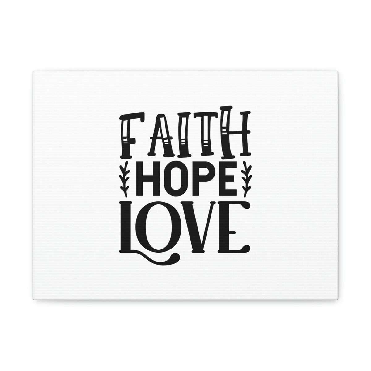 Scripture Walls Faith, Hope, Love 1 Corinthians 13:13 Christian Wall Art Bible Verse Print Ready to Hang Unframed-Express Your Love Gifts