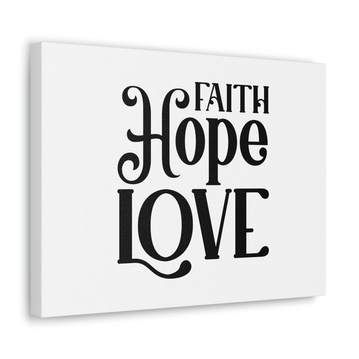 Scripture Walls Faith, Hope, Love 1 Corinthians 13:13 Christian Wall Art Bible Verse Print Ready to Hang Unframed-Express Your Love Gifts