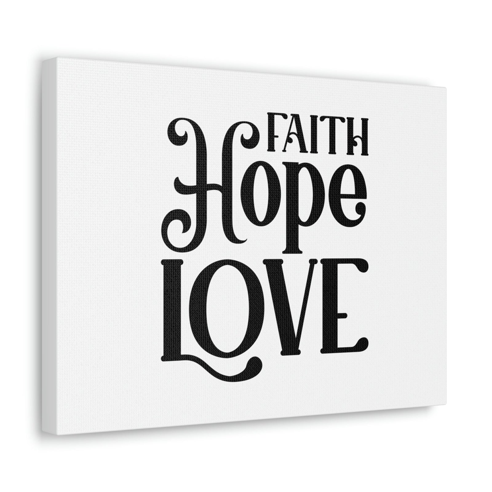 Scripture Walls Faith, Hope, Love 1 Corinthians 13:13 Christian Wall Art Bible Verse Print Ready to Hang Unframed-Express Your Love Gifts
