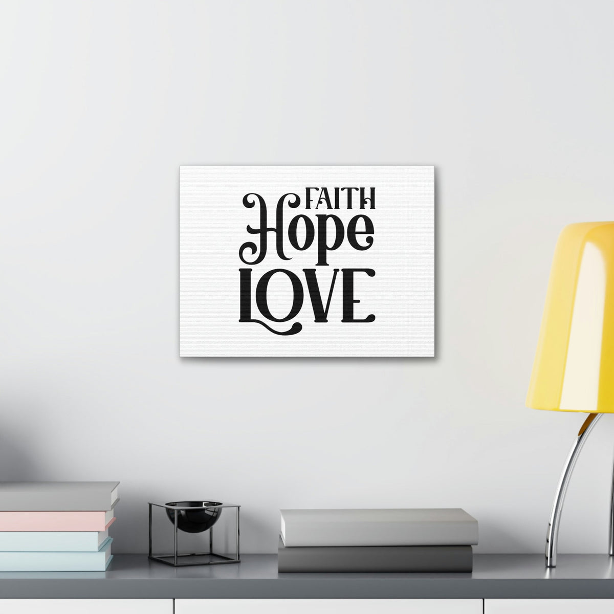 Scripture Walls Faith, Hope, Love 1 Corinthians 13:13 Christian Wall Art Bible Verse Print Ready to Hang Unframed-Express Your Love Gifts