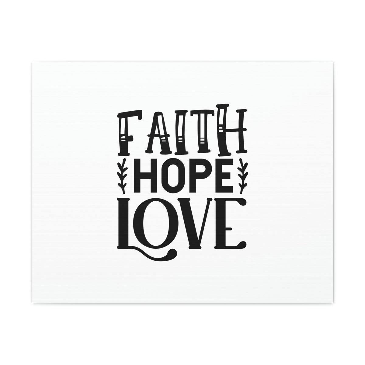 Scripture Walls Faith, Hope, Love 1 Corinthians 13:13 Christian Wall Art Bible Verse Print Ready to Hang Unframed-Express Your Love Gifts