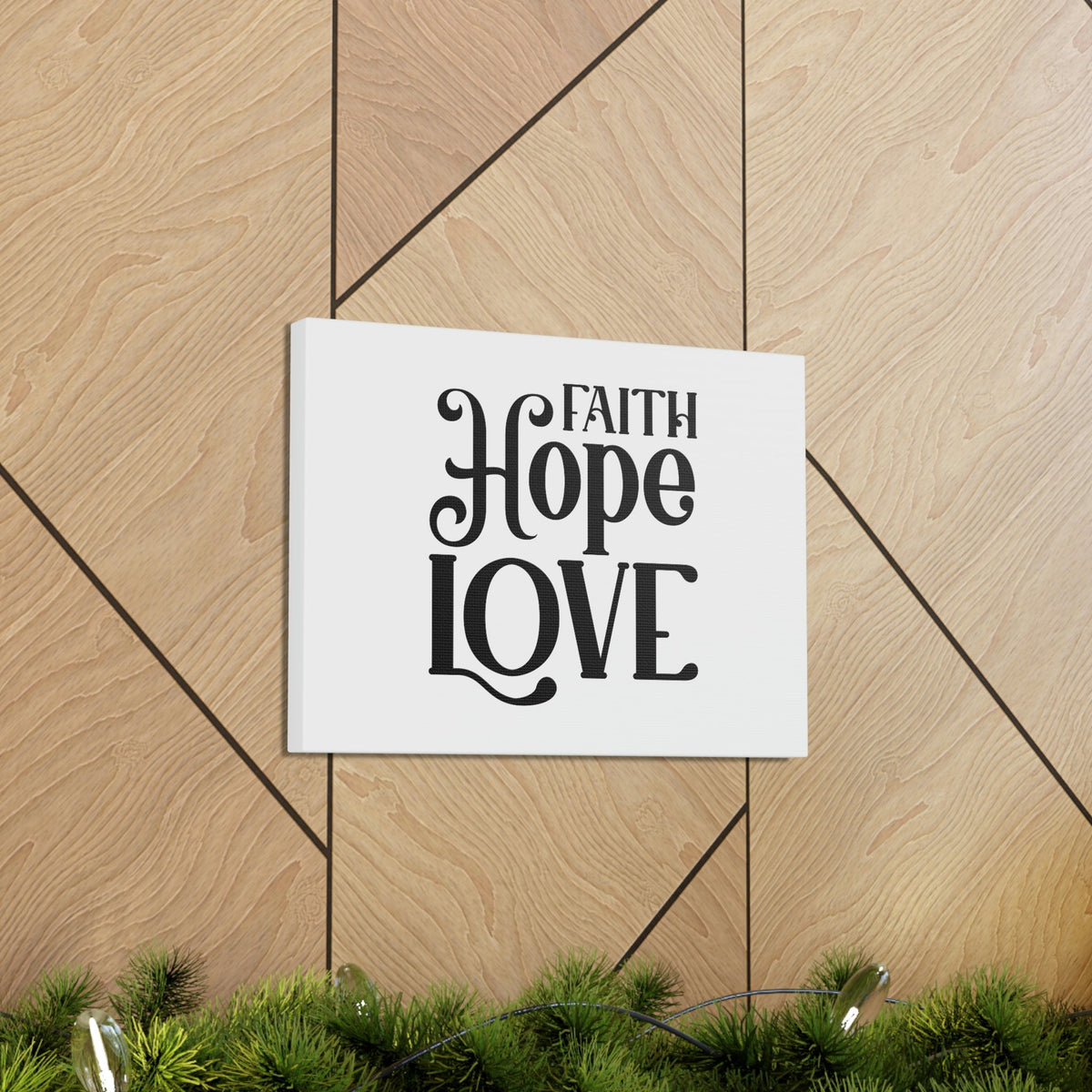 Scripture Walls Faith, Hope, Love 1 Corinthians 13:13 Christian Wall Art Bible Verse Print Ready to Hang Unframed-Express Your Love Gifts