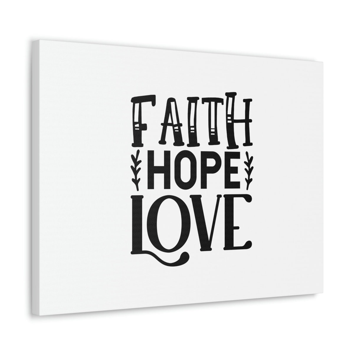 Scripture Walls Faith, Hope, Love 1 Corinthians 13:13 Christian Wall Art Bible Verse Print Ready to Hang Unframed-Express Your Love Gifts