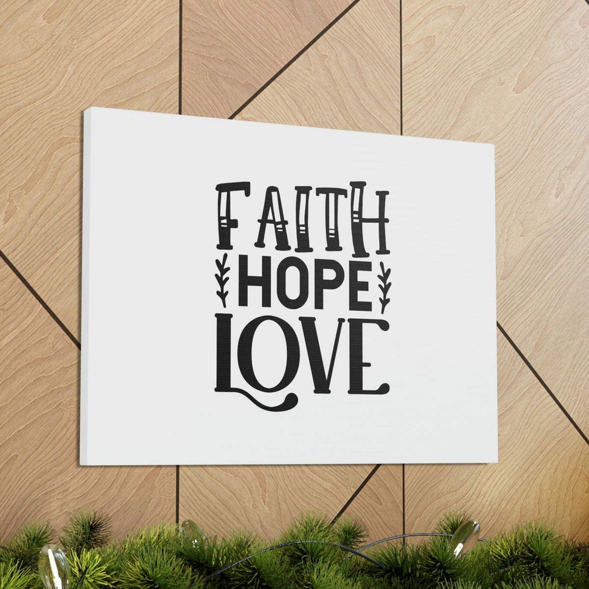 Scripture Walls Faith, Hope, Love 1 Corinthians 13:13 Christian Wall Art Bible Verse Print Ready to Hang Unframed-Express Your Love Gifts