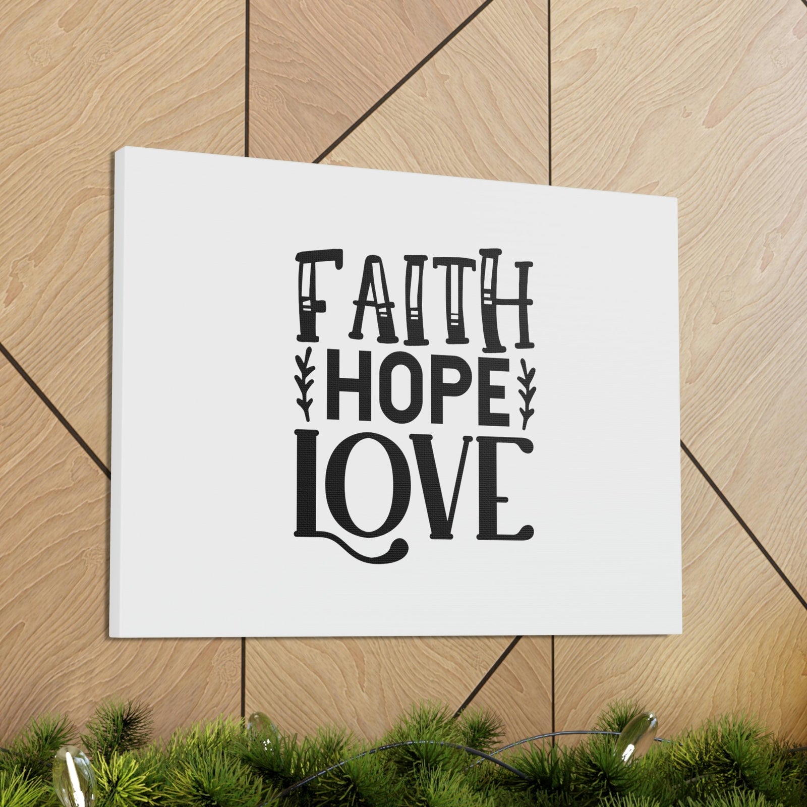 Scripture Walls Faith, Hope, Love 1 Corinthians 13:13 Christian Wall Art Bible Verse Print Ready to Hang Unframed-Express Your Love Gifts