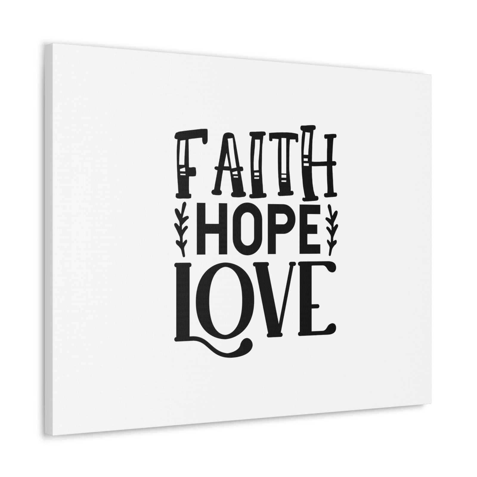 Scripture Walls Faith, Hope, Love 1 Corinthians 13:13 Christian Wall Art Bible Verse Print Ready to Hang Unframed-Express Your Love Gifts
