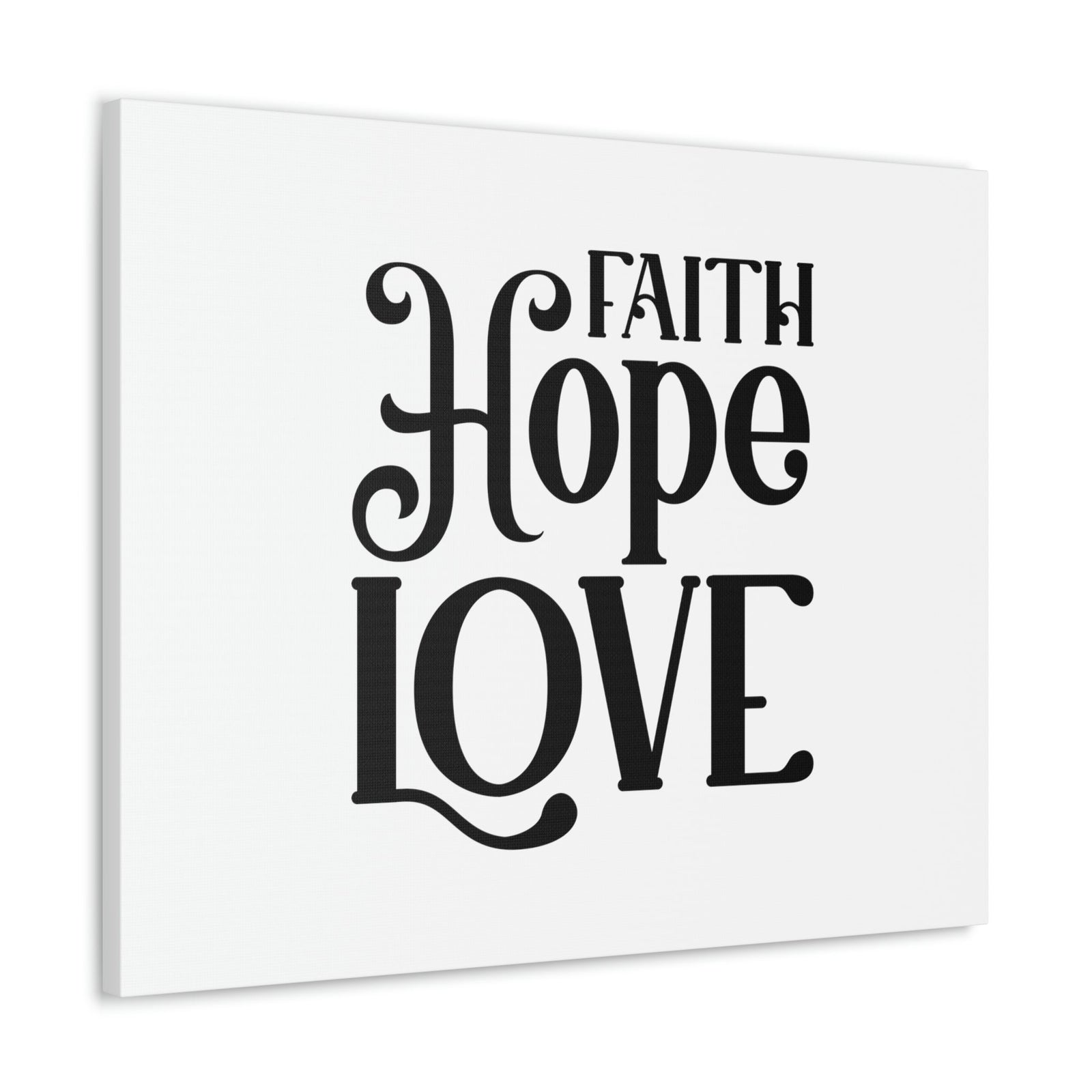Scripture Walls Faith, Hope, Love 1 Corinthians 13:13 Christian Wall Art Bible Verse Print Ready to Hang Unframed-Express Your Love Gifts