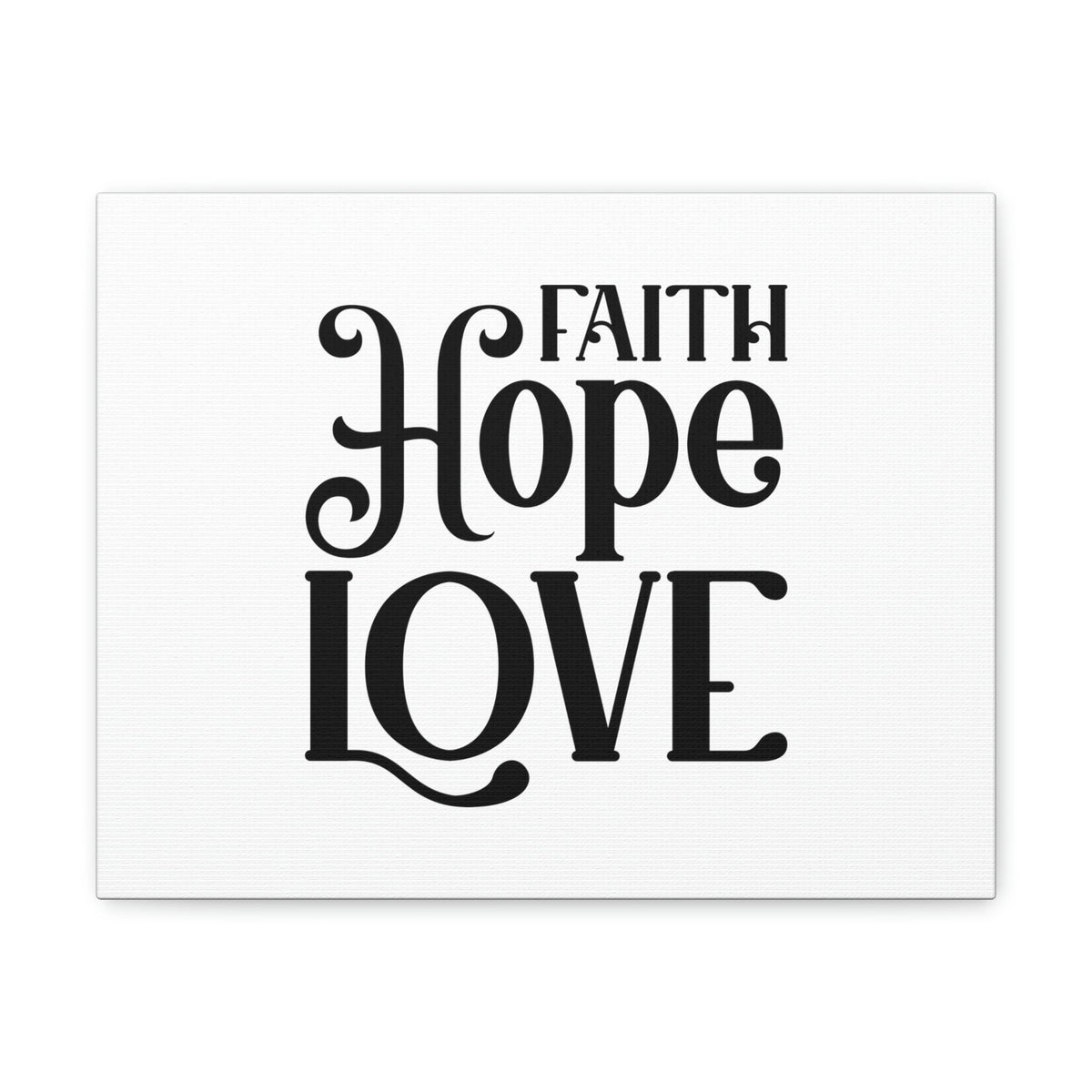 Scripture Walls Faith, Hope, Love 1 Corinthians 13:13 Christian Wall Art Bible Verse Print Ready to Hang Unframed-Express Your Love Gifts