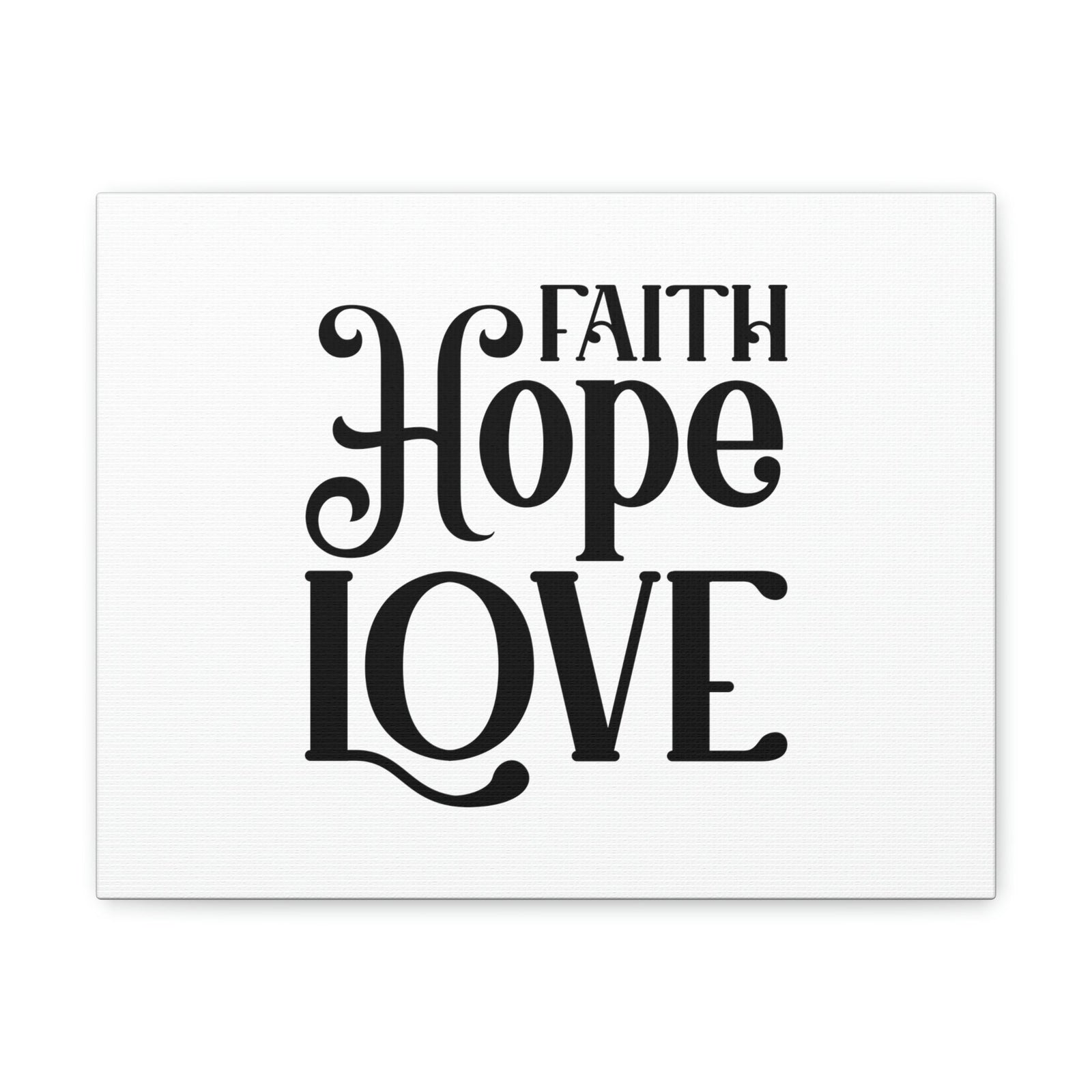 Scripture Walls Faith, Hope, Love 1 Corinthians 13:13 Christian Wall Art Bible Verse Print Ready to Hang Unframed-Express Your Love Gifts