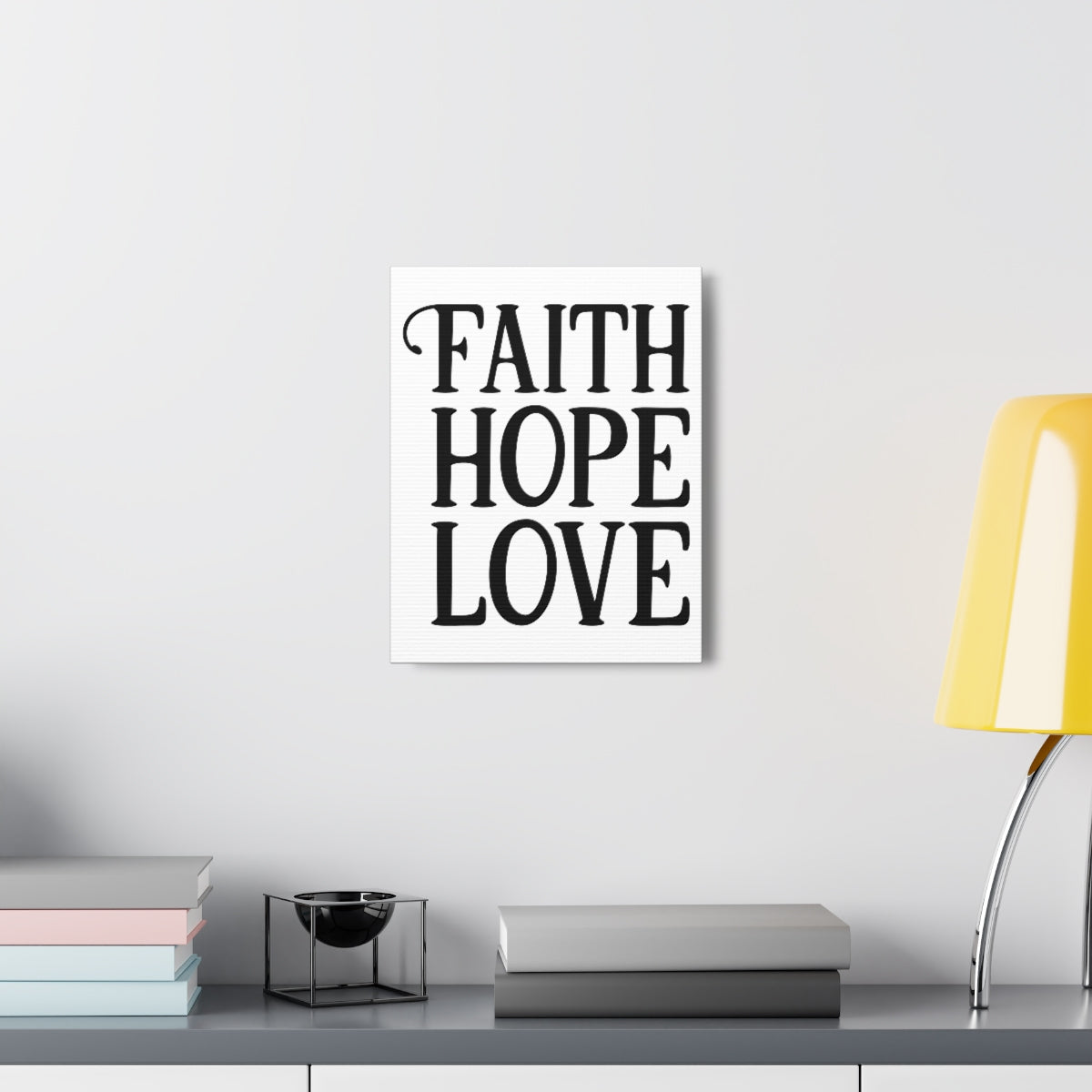 Scripture Walls Faith Hope Love 1 Corinthians 13:13 Christian Wall Art Print Ready to Hang Unframed-Express Your Love Gifts