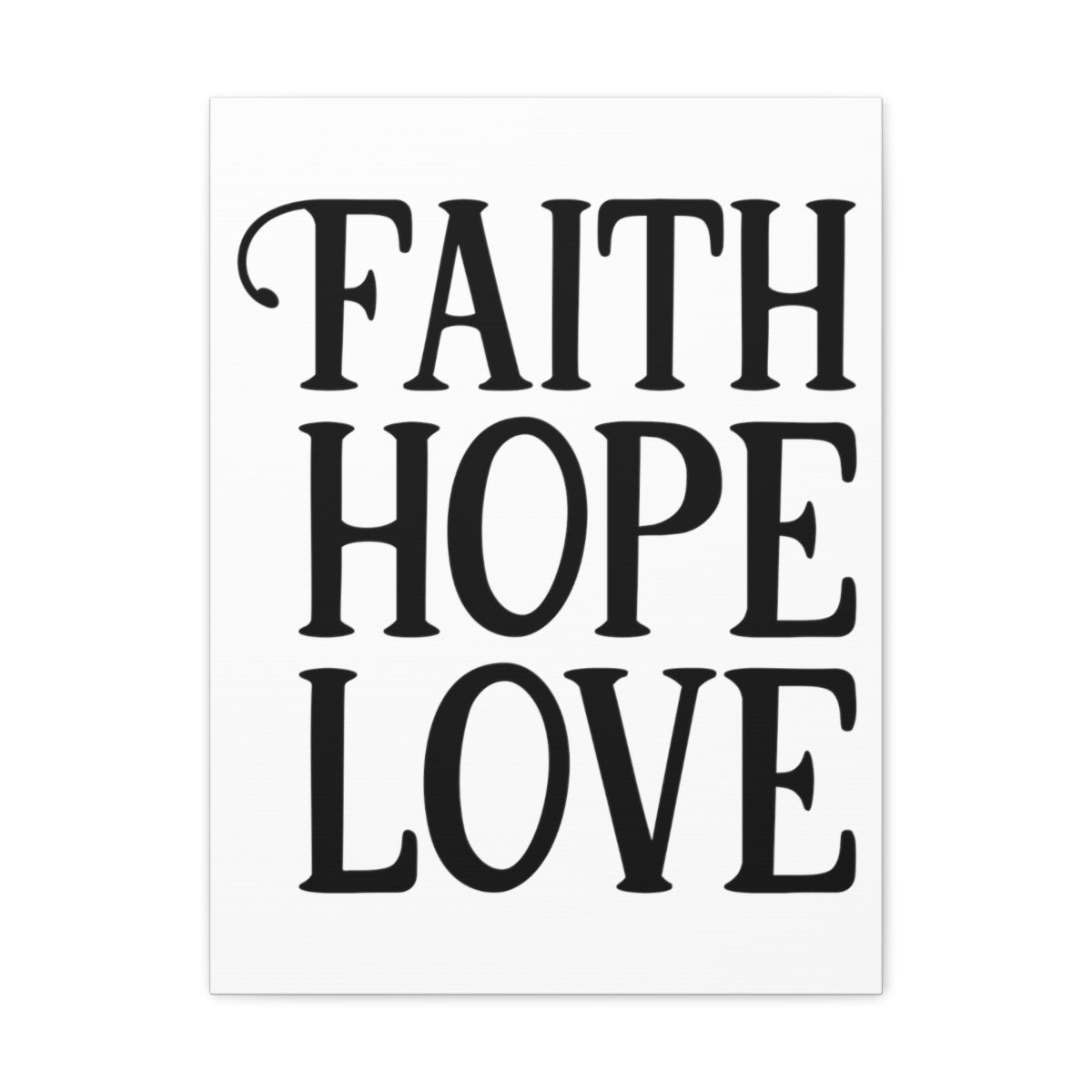 Scripture Walls Faith Hope Love 1 Corinthians 13:13 Christian Wall Art Print Ready to Hang Unframed-Express Your Love Gifts