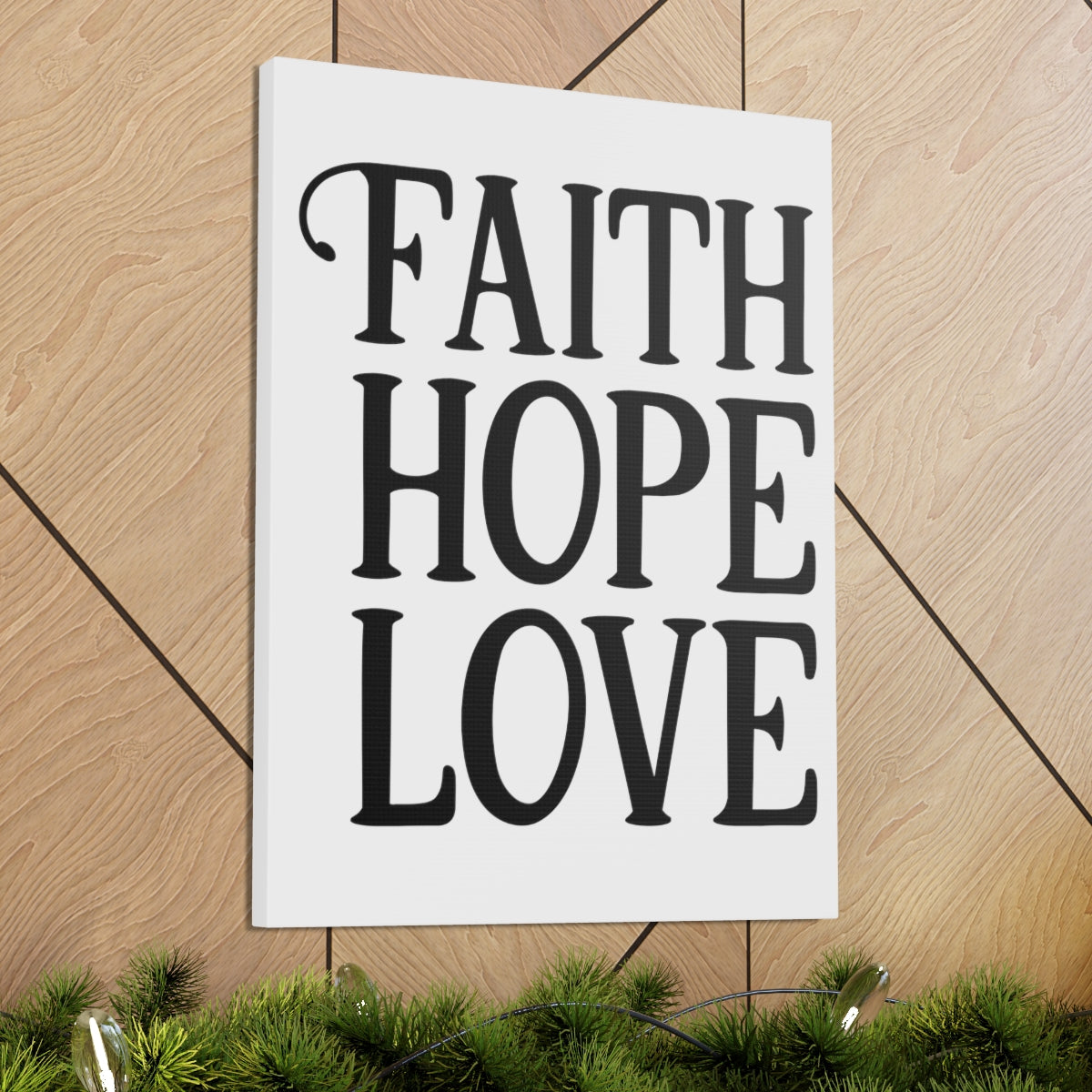 Scripture Walls Faith Hope Love 1 Corinthians 13:13 Christian Wall Art Print Ready to Hang Unframed-Express Your Love Gifts