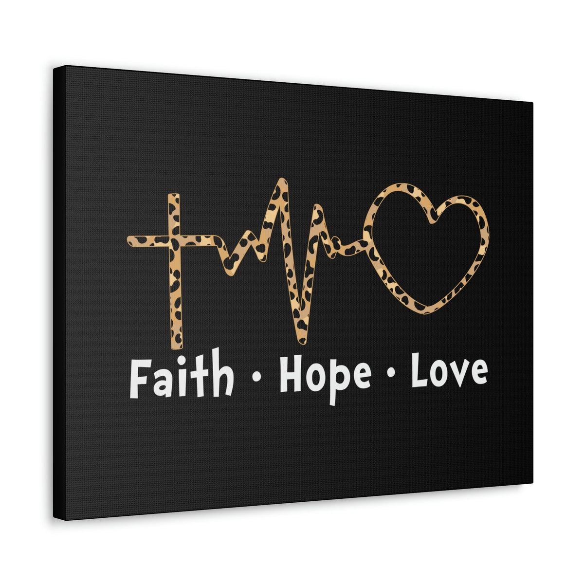Scripture Walls Faith, Hope, Love 1 Corinthians 13:13 Heartbeart Christian Wall Art Bible Verse Print Ready to Hang Unframed-Express Your Love Gifts