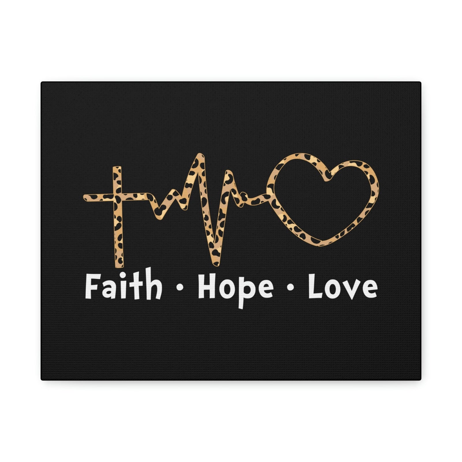 Scripture Walls Faith, Hope, Love 1 Corinthians 13:13 Heartbeart Christian Wall Art Bible Verse Print Ready to Hang Unframed-Express Your Love Gifts